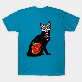 Sugar Skull Cat T-Shirt